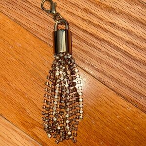 Elegant Gold Tassel bag Pendant